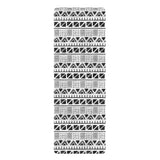 Black and White ModCloth Yoga Mat with Anti-Slip Bottom